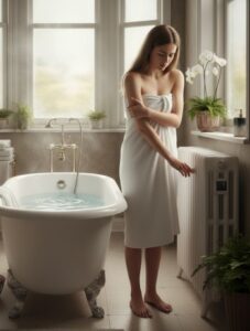 Badheizung anbringen, so daß sie auch funktioniert